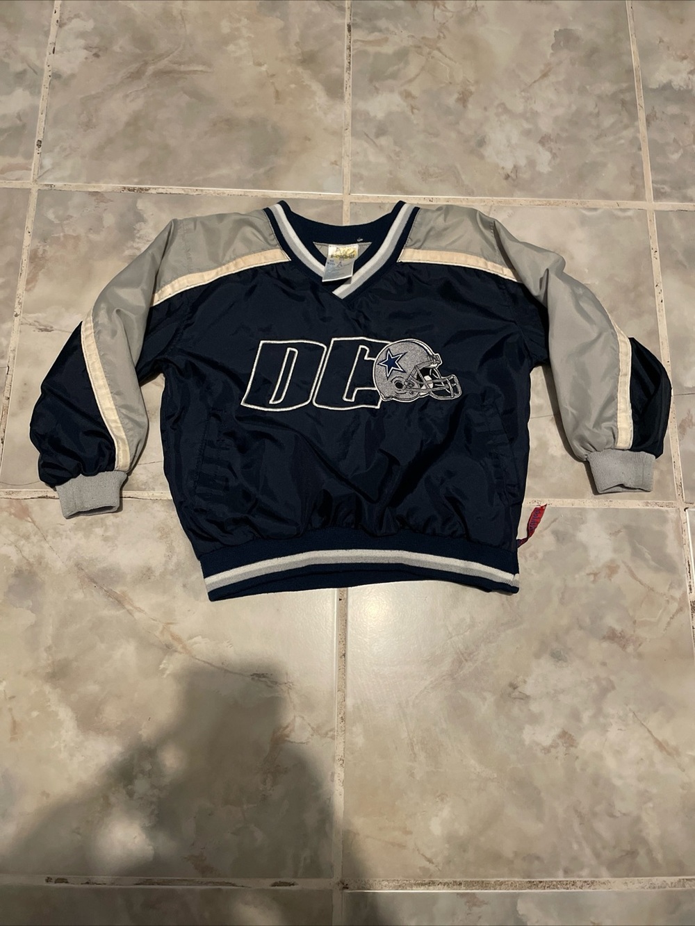 Vintage 90s Dallas Cowboys Baby Toddler Kds SZ 4T Track Jacket Embroidered